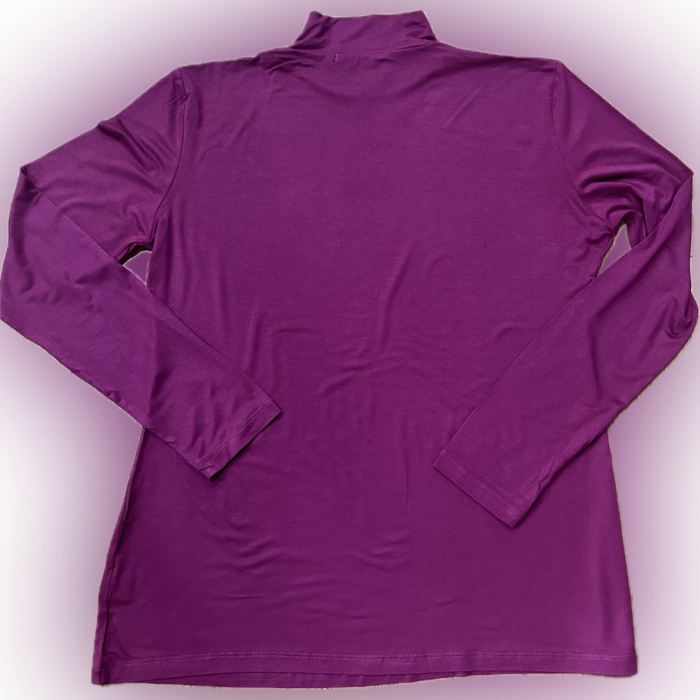 NWT Amazon SZ XL rose pink mock neck turtleneck/bust 42”-52” - Picture 3 of 4